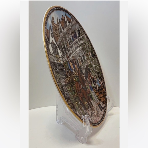 Antique Fine bone China Royal Worcester plate, Sue Scullard - Picture 2 of 3